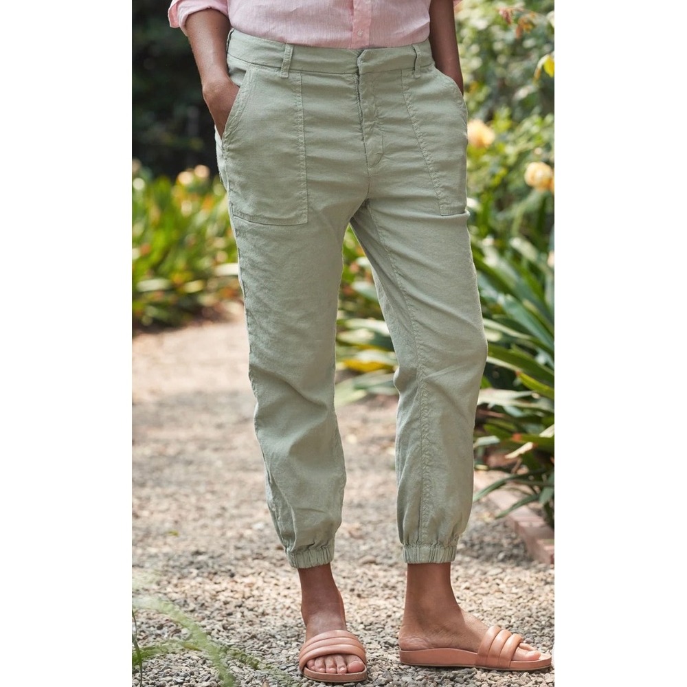 Frank & Eileen | Jameson Jogger in Sage Performance Linen Sz 4